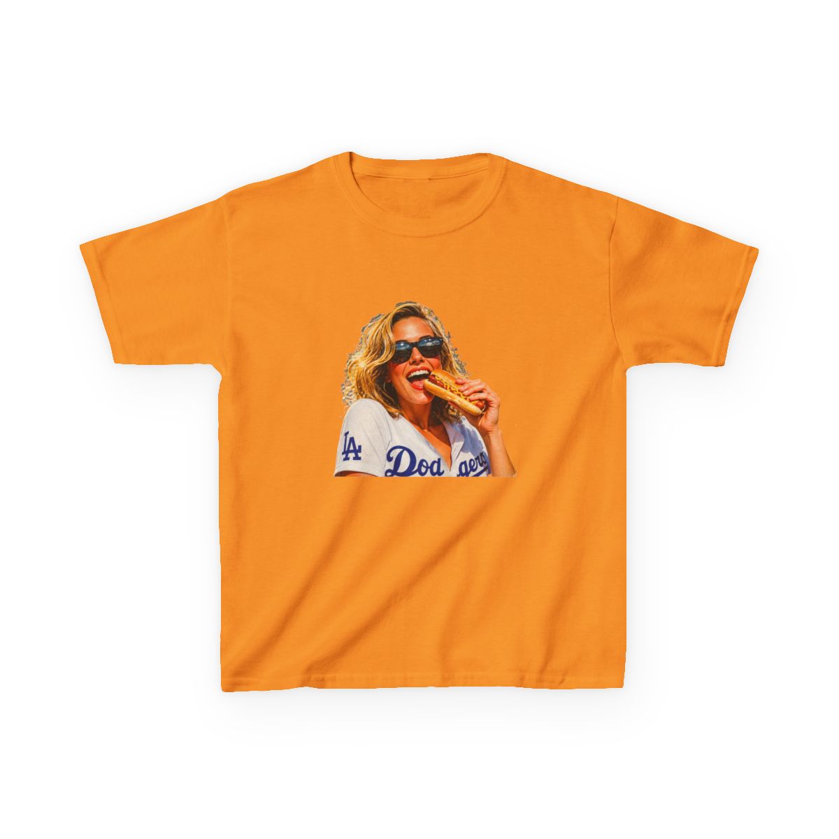 Retro Sydney Sweeney Sho-Time World Series Baseball Kids T-Shirt - alternate angle 3, merchandise