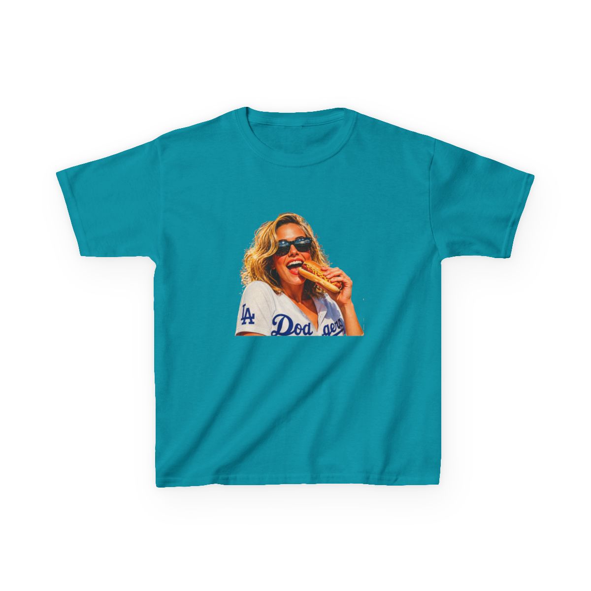 Retro Sydney Sweeney Sho-Time World Series Baseball Kids T-Shirt - alternate angle 4, merchandise