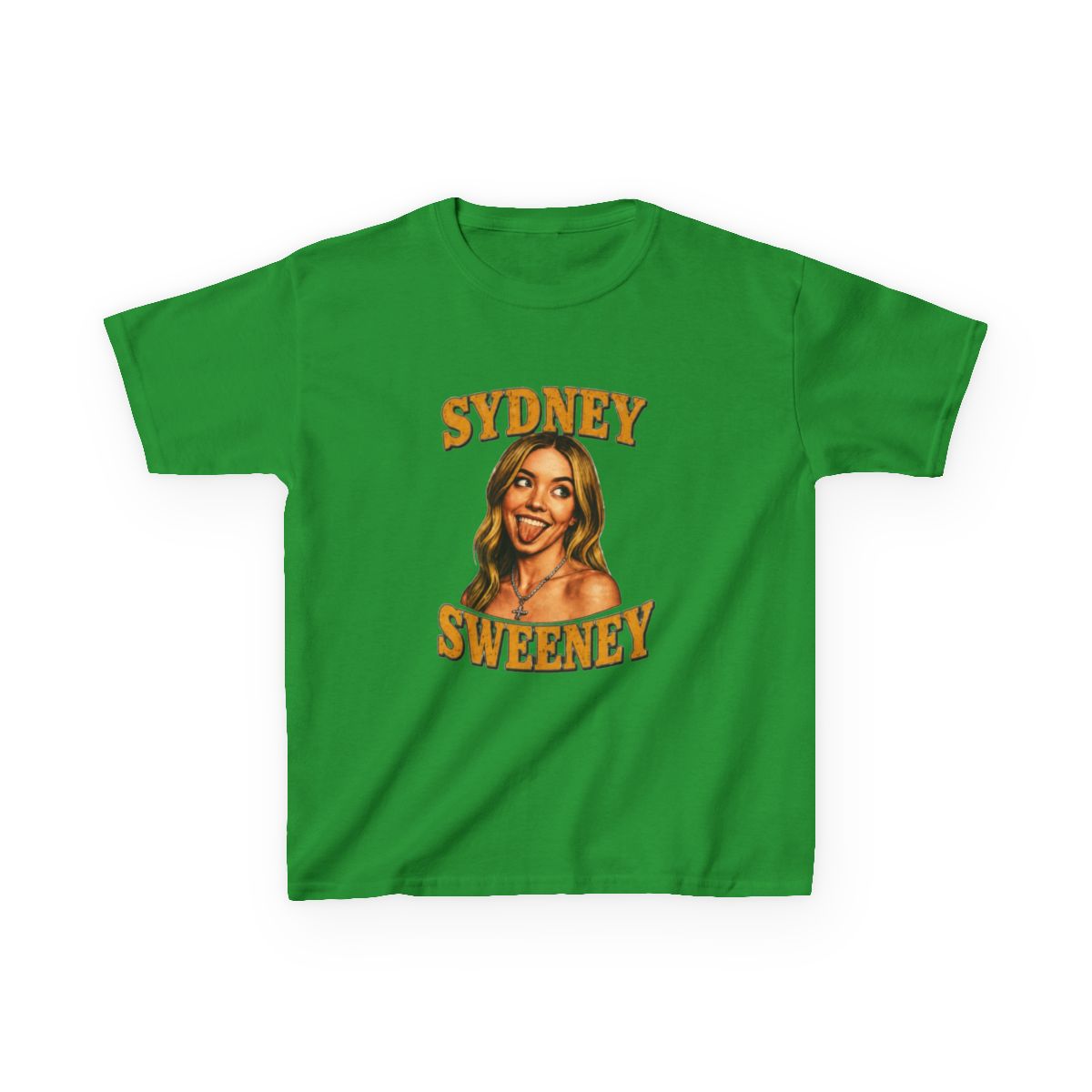 Sydney Sweeney Retro Kids T-Shirt - alternate angle 2, merchandise