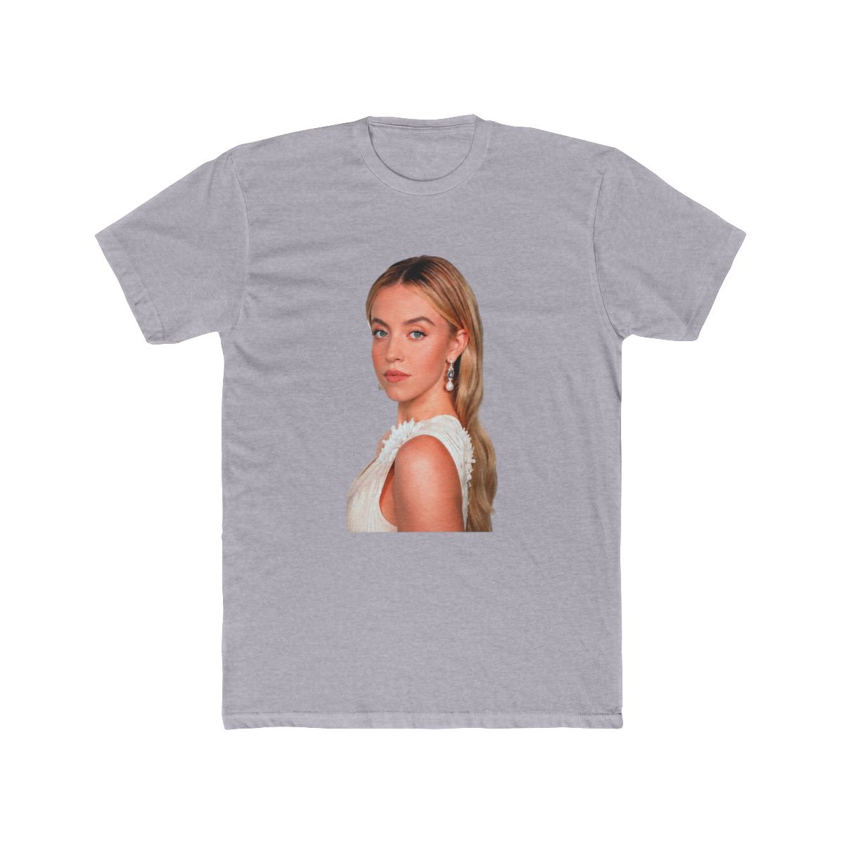 Sydney Sweeney white portrait T Shirt - alternate angle 4, merchandise