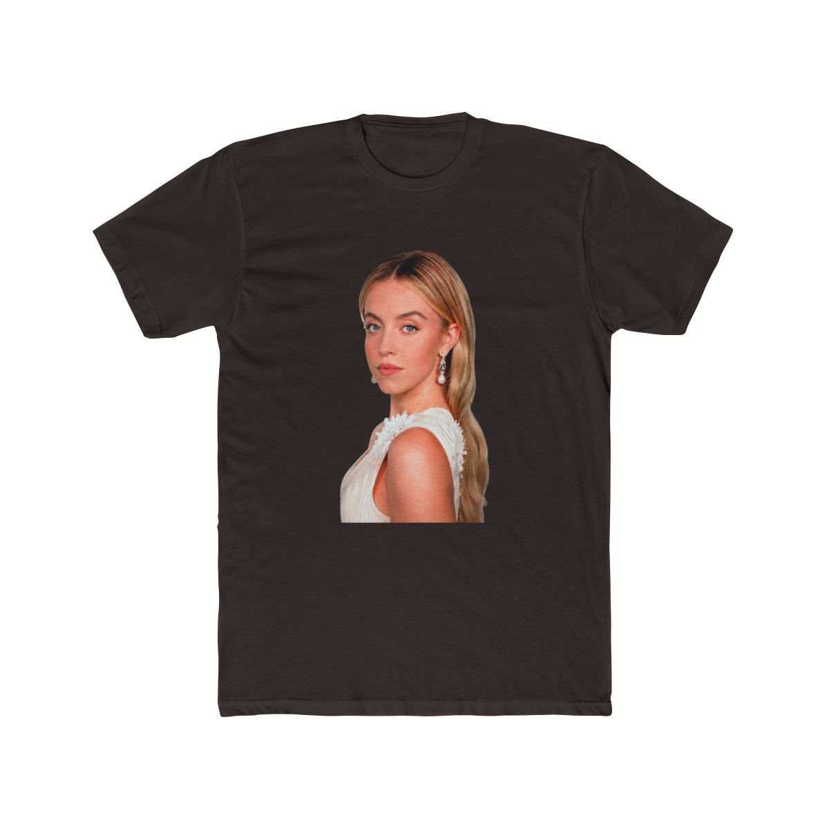 Sydney Sweeney white portrait T Shirt - alternate angle 3, merchandise