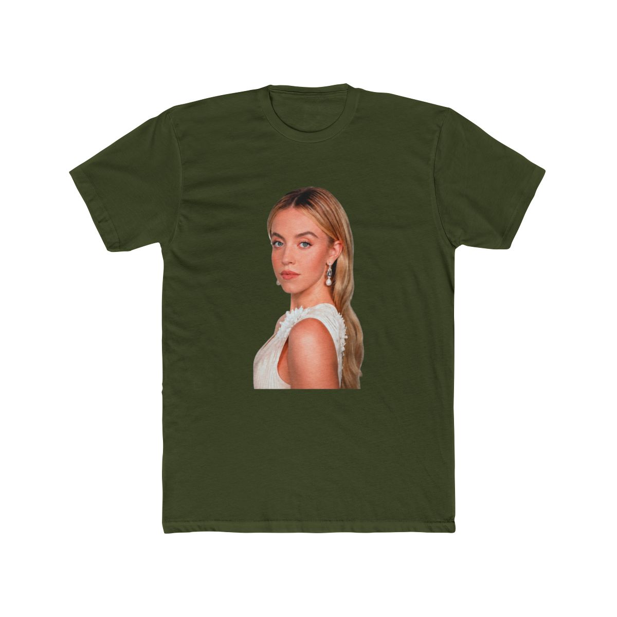 Sydney Sweeney white portrait T Shirt - alternate angle 5, merchandise