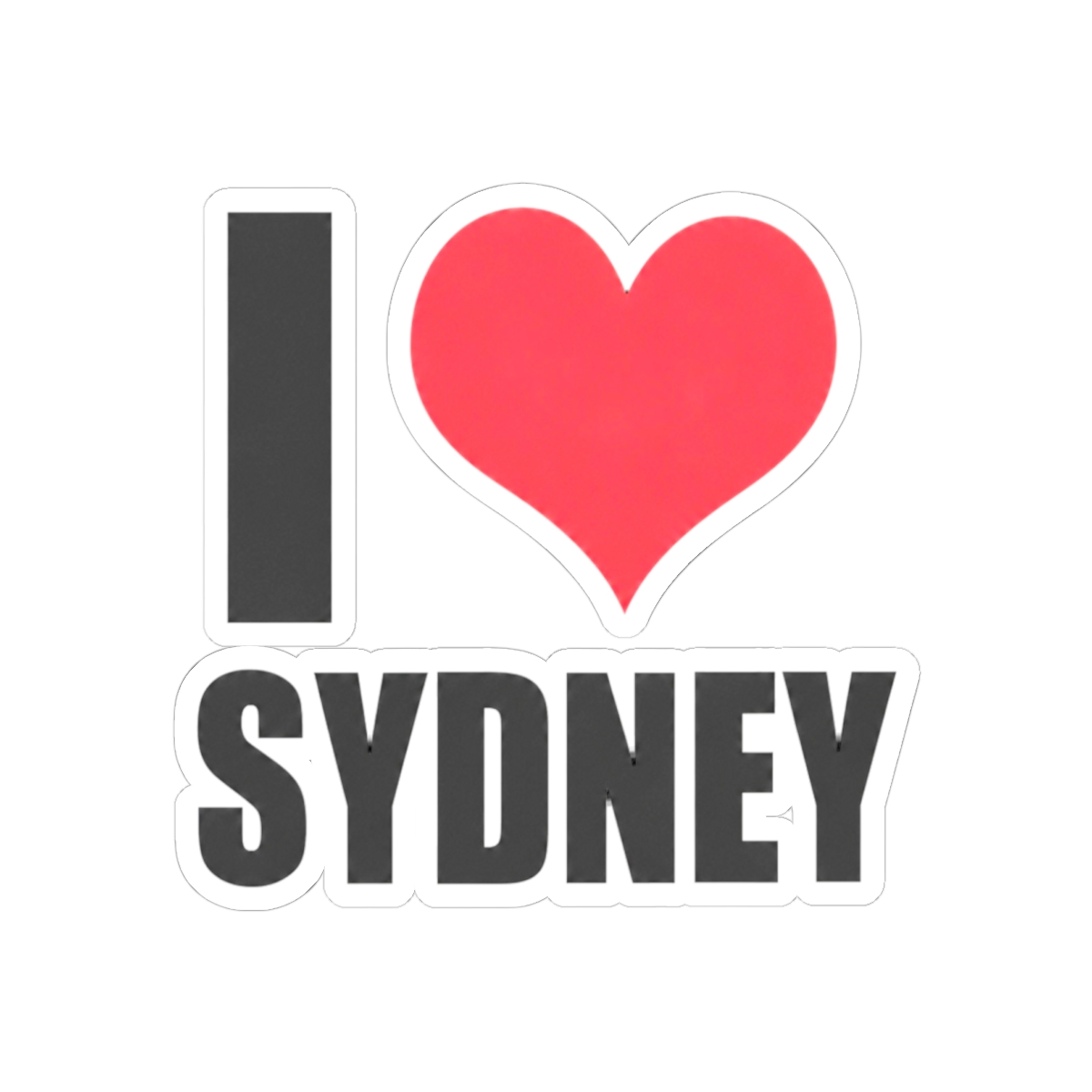 I love Sydney Square Sticker | Sydney Sweeney